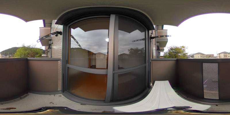 パノラマ画像バルコニー