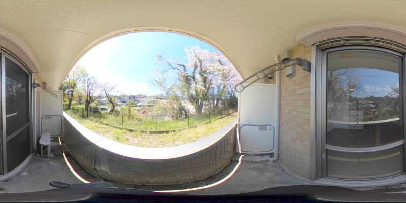 パノラマ画像バルコニー