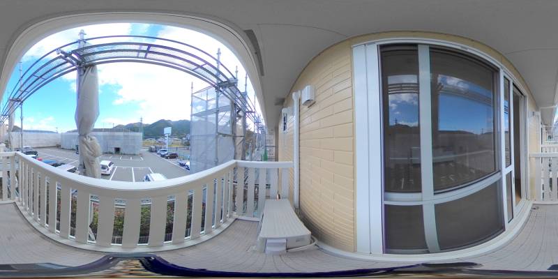 パノラマ画像バルコニー