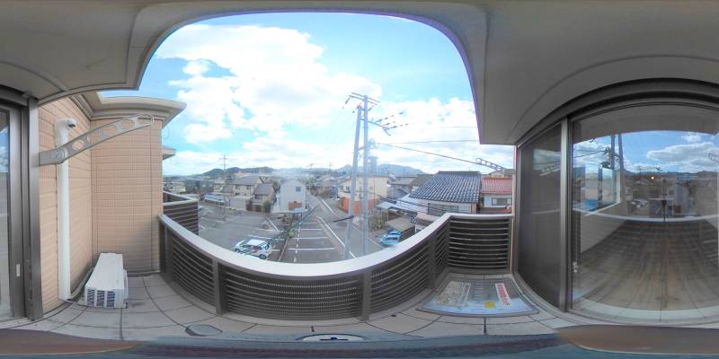 パノラマ画像バルコニー