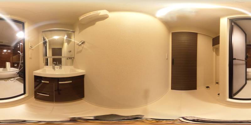 パノラマ画像洗面所