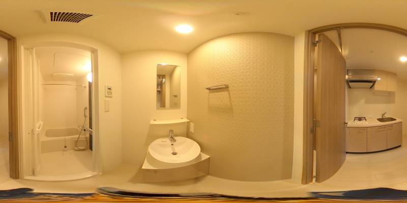 パノラマ画像洗面所