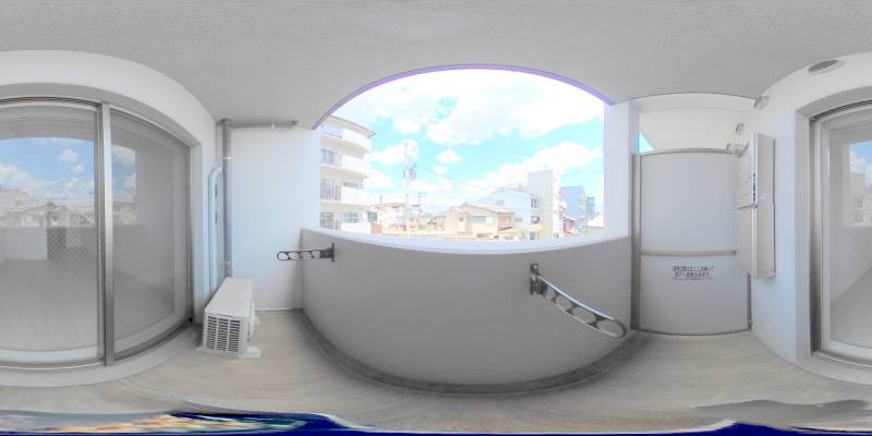 パノラマ画像バルコニー