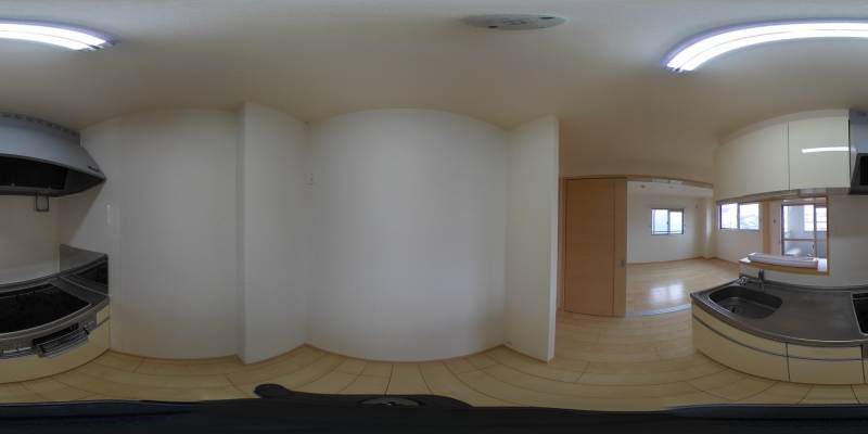 パノラマ画像キッチン