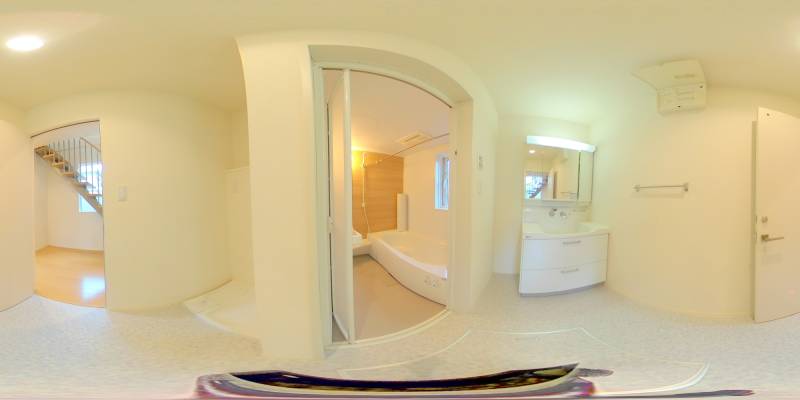 パノラマ画像洗面所