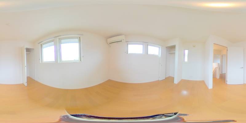 パノラマ画像寝室