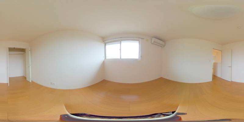 パノラマ画像寝室