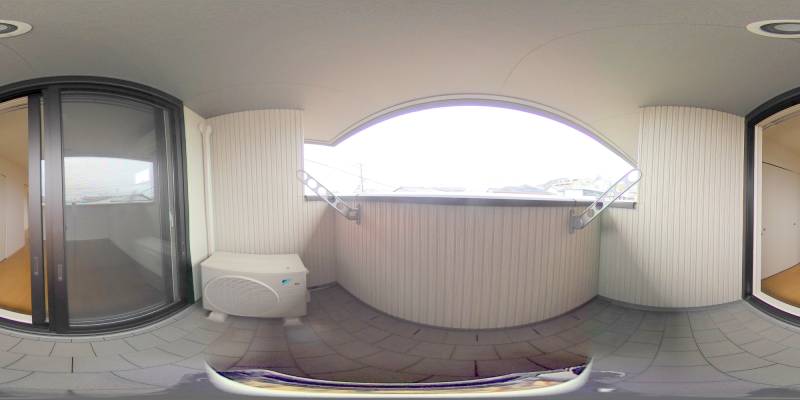 パノラマ画像バルコニー