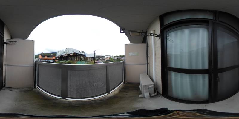 パノラマ画像バルコニー