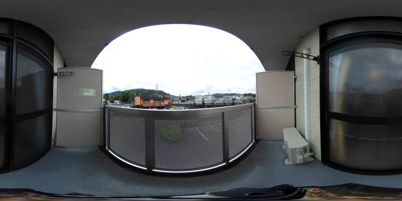 パノラマ画像バルコニー