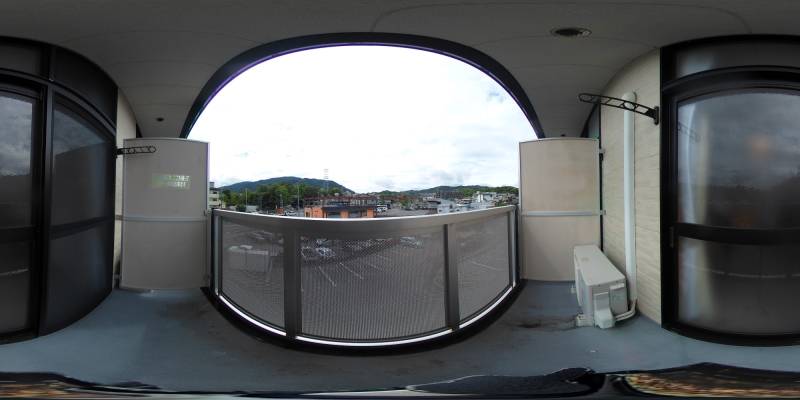 パノラマ画像バルコニー