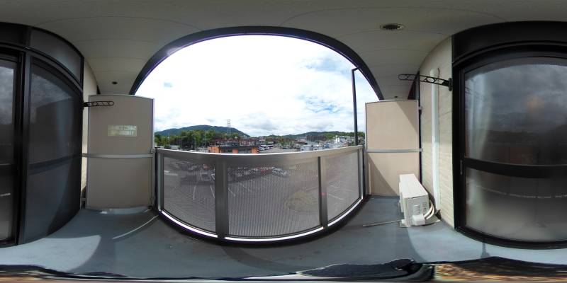 パノラマ画像バルコニー