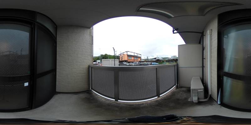 パノラマ画像バルコニー