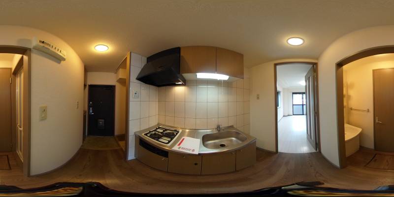 パノラマ画像キッチン