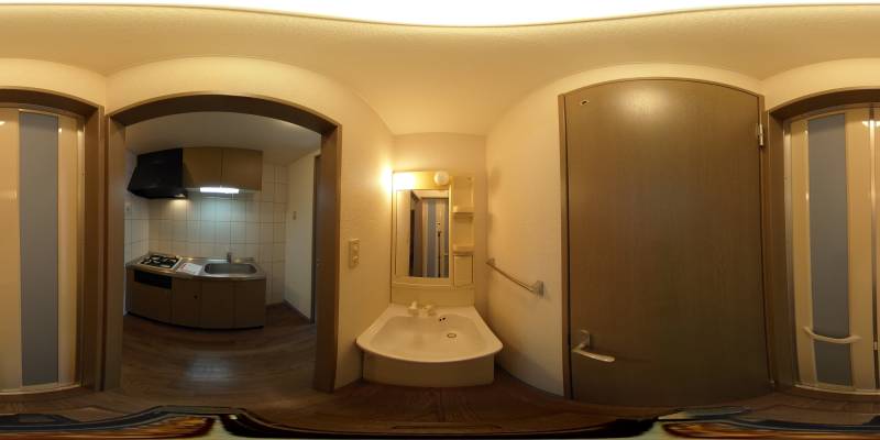 パノラマ画像洗面所