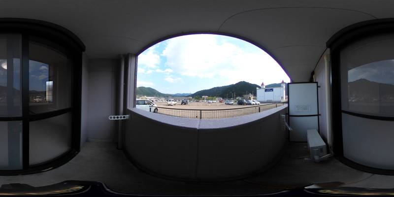 パノラマ画像バルコニー