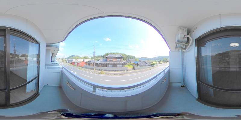 パノラマ画像バルコニー