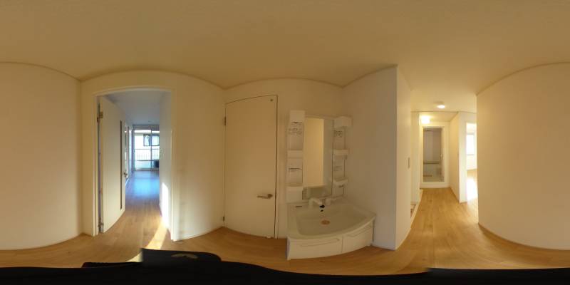 パノラマ画像洗面所