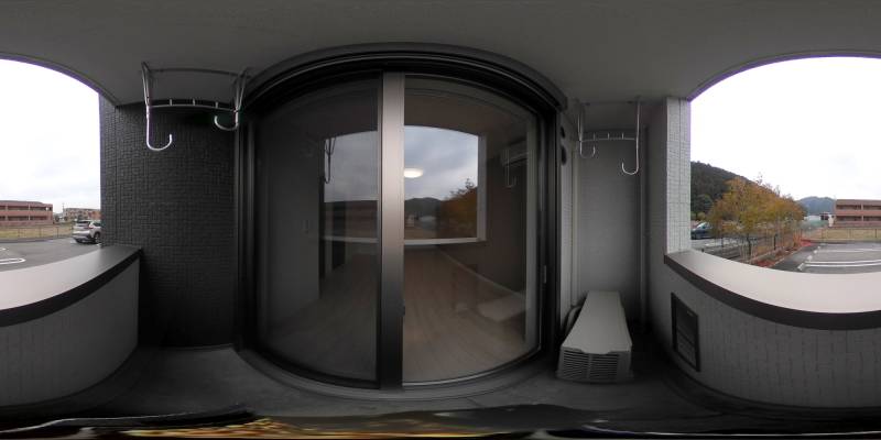 パノラマ画像バルコニー