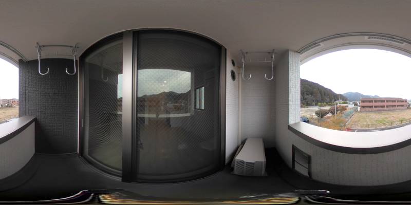 パノラマ画像バルコニー