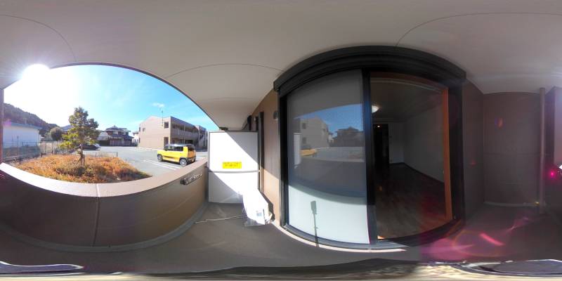 パノラマ画像バルコニー