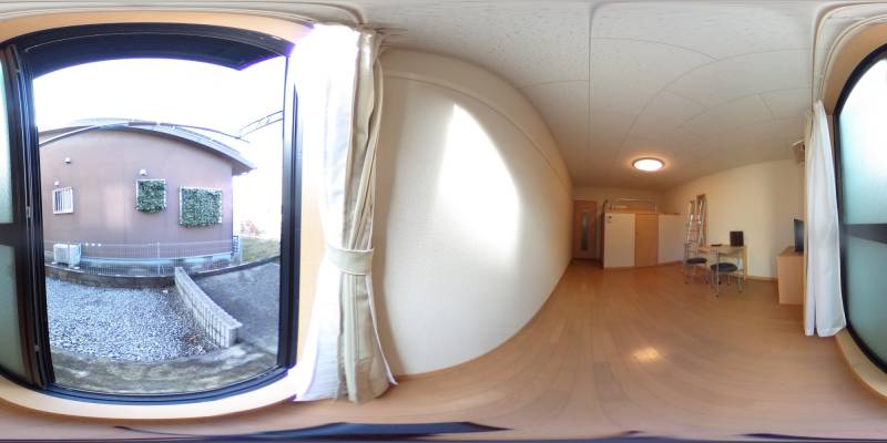 パノラマ画像庭