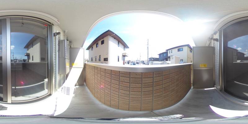 パノラマ画像バルコニー