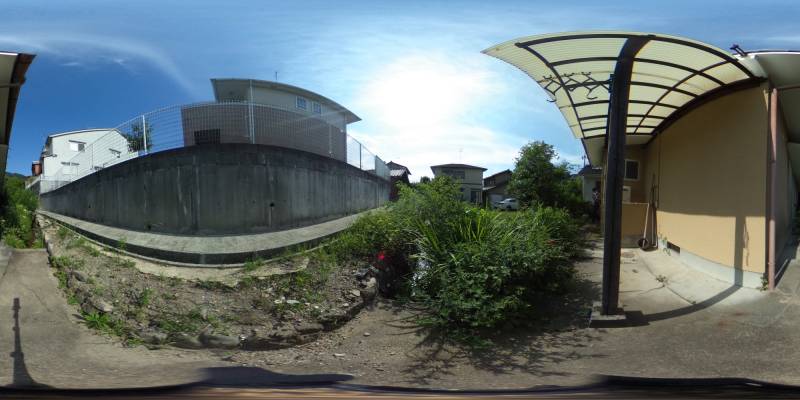 パノラマ画像庭