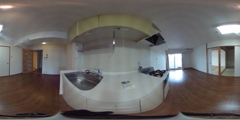 パノラマ画像キッチン