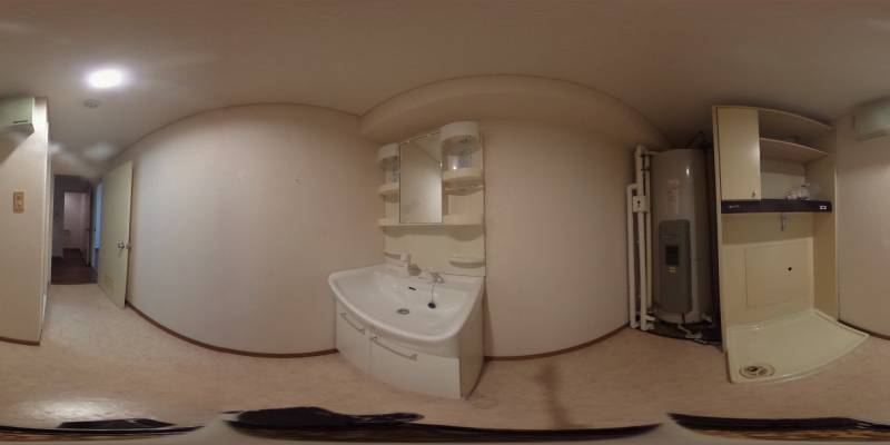 パノラマ画像洗面所