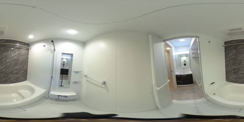 パノラマ画像バスルーム
