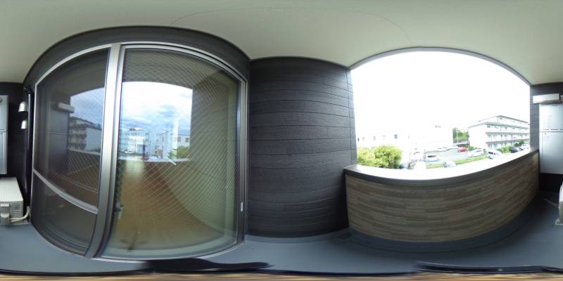 パノラマ画像バルコニー