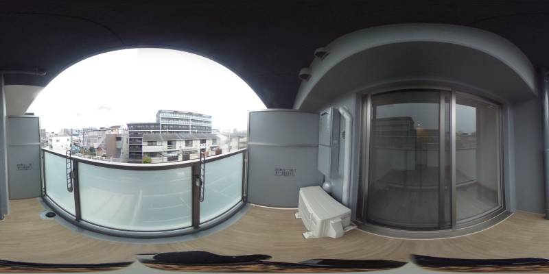 パノラマ画像バルコニー