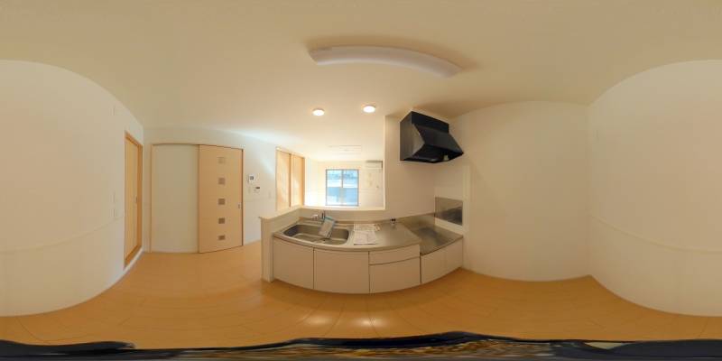 パノラマ画像キッチン