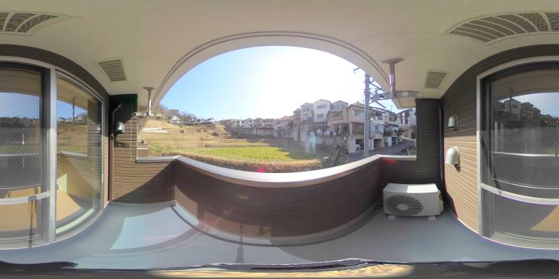 パノラマ画像バルコニー