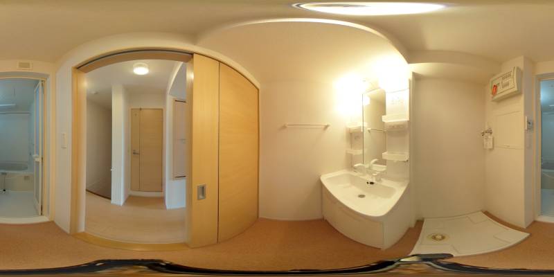 パノラマ画像洗面所