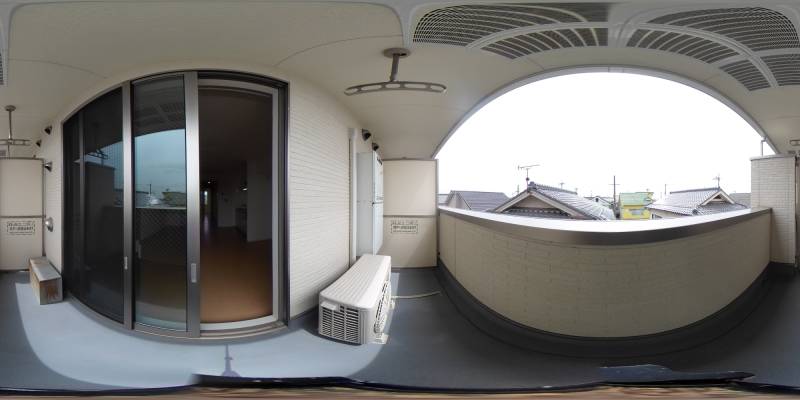 パノラマ画像バルコニー