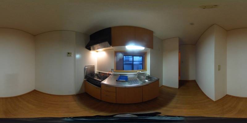 パノラマ画像キッチン