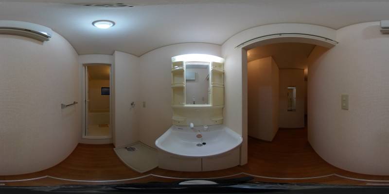 パノラマ画像洗面所