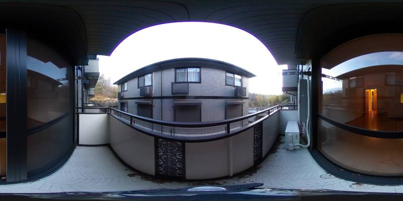 パノラマ画像バルコニー