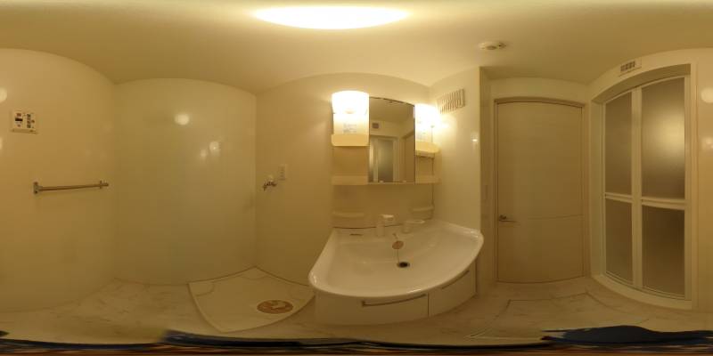 パノラマ画像洗面所