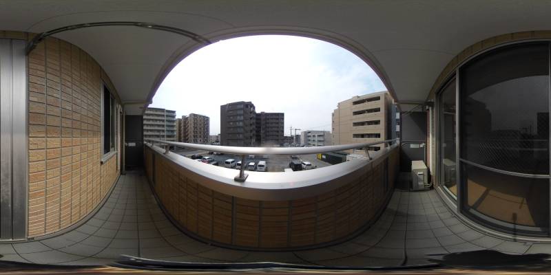 パノラマ画像バルコニー