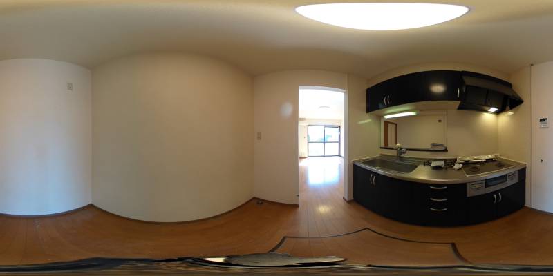 パノラマ画像キッチン