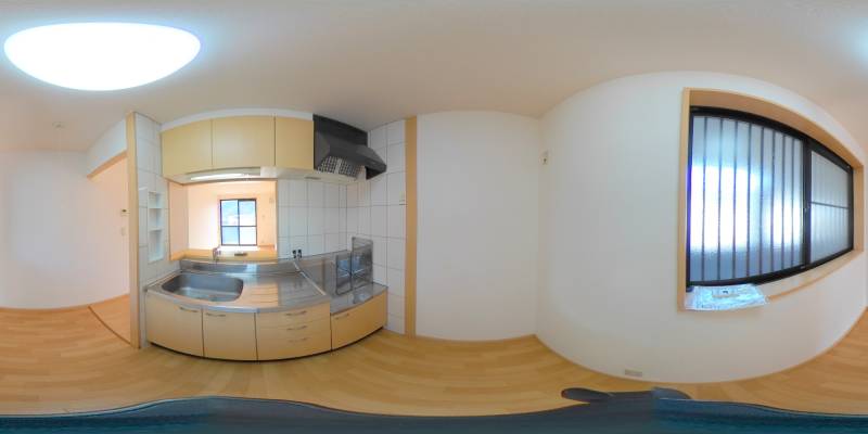 パノラマ画像キッチン