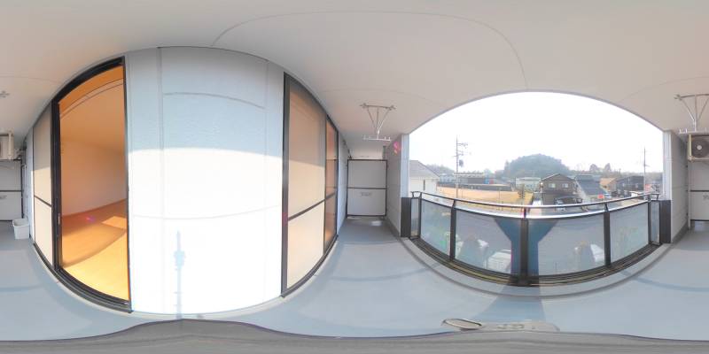 パノラマ画像バルコニー