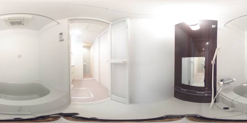 パノラマ画像バスルーム