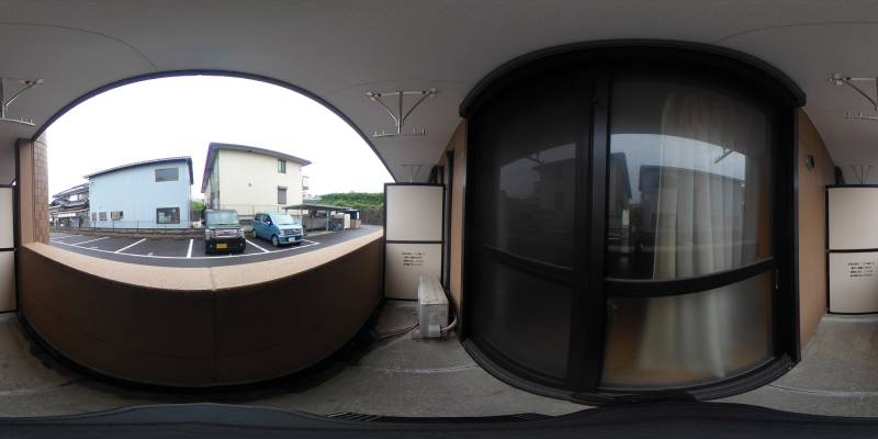 パノラマ画像バルコニー