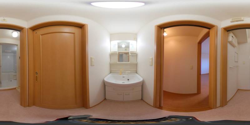 パノラマ画像洗面所