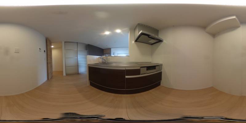 パノラマ画像キッチン