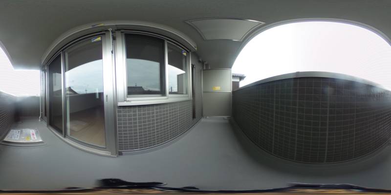 パノラマ画像バルコニー